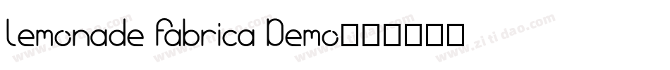Lemonade Fabrica Demo字体转换